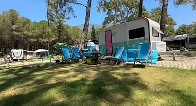 Doğayla baş başa tatil kampçılar akkaya ya akın ediyor 