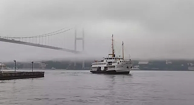 İstanbul bogazı'nda yoğun sis etkili oluyor 