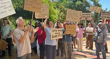 İzmir de su tepkisi yakaköy mahallesi sakinlerinden eylem 