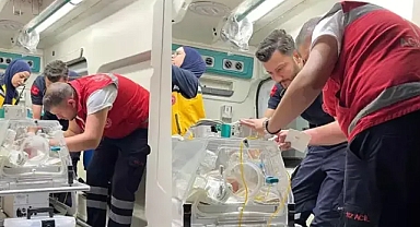 Kalp sorunu yaşayan selin bebek hava yoluyla hastaneye taşındı 