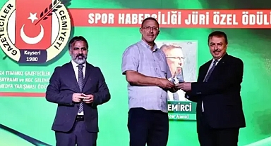 Kayseri basın ödüllerin'den dha'ya büyük onur 