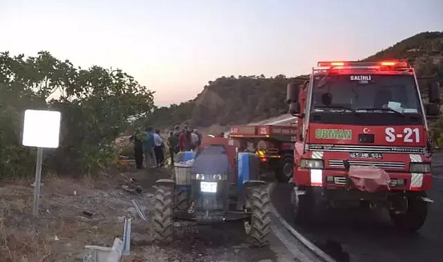 Manisa'da Kamyon Kazası