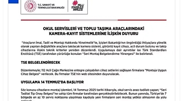 Okul servisleri ve toplu taşıma araçlarına yeni düzenleme