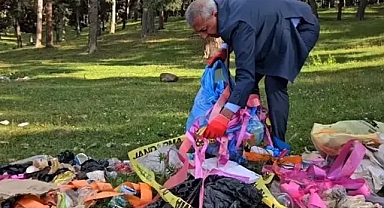 Ormanların güvenliği için ardahan'da binlerce atık toplandı 