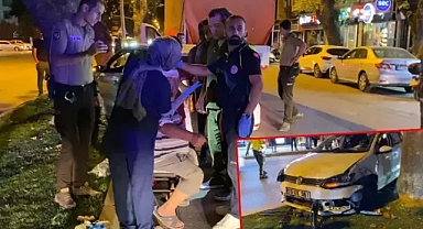 Kamyonete Çarpan Otomobil Sürücüsü Yaralandı