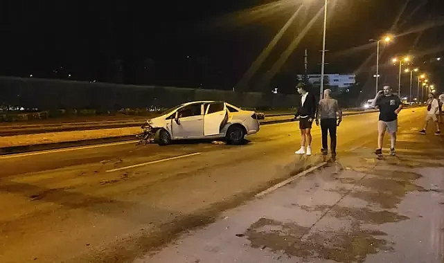 Tır ve Otomobil Çarpıştı