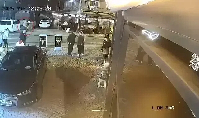 2 kişinin yaralandığı, eğlence mekanına silahlı saldırı kamerada