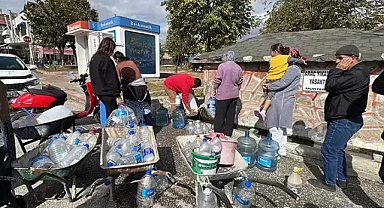 Edirne'de su kuyrukları oluşmaya başladı