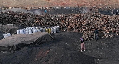 33 yıldır ailece mangal kömürü üretiyorlar