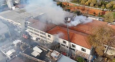 Bakırköy'de tekstil fabrikasında çıkan yangın söndürüldü