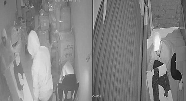 Fatih'te iş yerlerinden kasa çalan hırsızlar kamerada