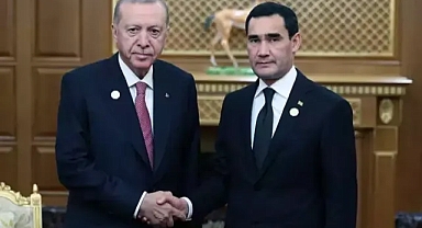 Türkmenistan'da Erdoğan-Putin görüşme gerçekleştirdi