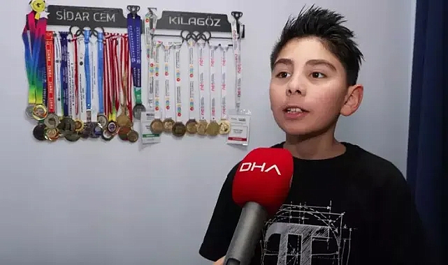 11 yaşındaki Sidar, dünya birincisi oldu