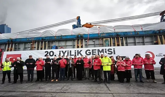 20’nci ‘İyilik Gemisi’ yola çıktı