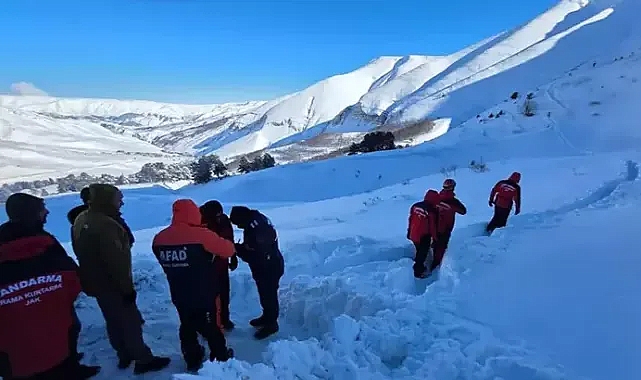 Artvin'de çığ altında kalan çobanı arama çalışmalarına ara verildi