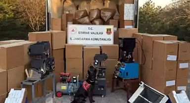 Edirne'de kaçak tütün operasyonu; 4 gözaltı