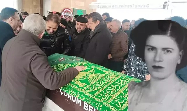Gazeteci Cüneyt Özdemir'in annesi Çorum'da toprağa verildi