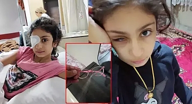 Gözlük camı gözüne battı, sağ gözünü kaybetti.