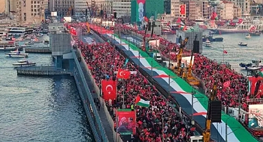 İstanbul yeni yıla Gazze yürüyüşü ile başladı