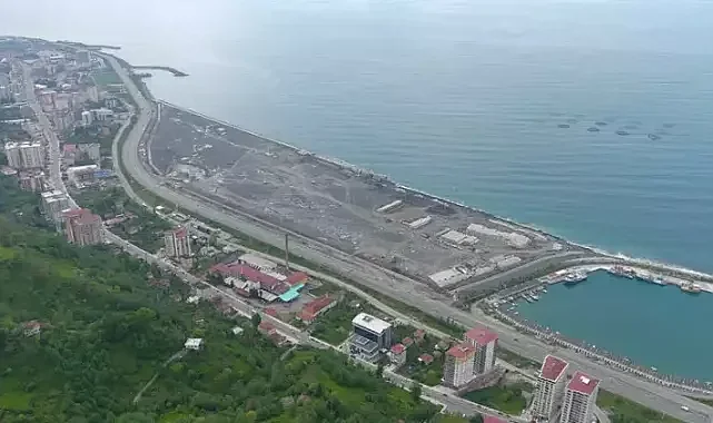 Rize'nin devasa kentsel dönüşümü dron ile görüntülendi