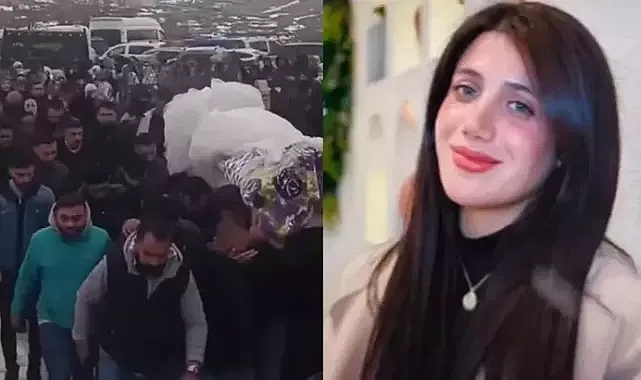 Tabancayla vurulmuş halde bulunan Çiğdem, son yolculuğuna gelinlikle uğurlandı