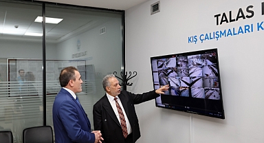 Talas'ta Kış Çalışmalarına Teknolojik Takip