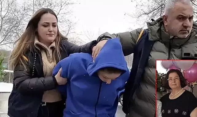 Teyzesini öldürüp, cesedini kolonya dökerek ateşe veren şüpheli ile eşi adliyede