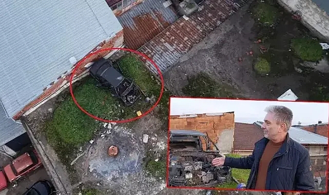 20 Yıldır Çatıda Duran Arabayı Farketmedi