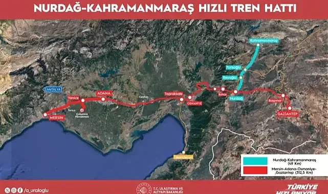Abdulkadir Uraloğlu: Nurdağ-Kahramanmaraş hızlı tren hattında önemli bir kapasite artışı sağlayacağız dedi
