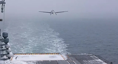 BAYRAKTAR TB3 SİHA, şiddetli rüzgara meydan okudu