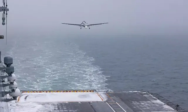 BAYRAKTAR TB3 SİHA, şiddetli rüzgara meydan okudu