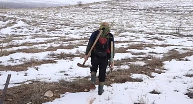 Kayseri'de ağaç dede olarak bilnen Göçer, kenti fidanlarla donattı