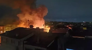 Metruk binada çıkan yangın güçlükle söndürüldü