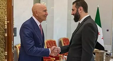 Suriye Cumhrbaşkanı Şara; ABD Ankara Büyükelçisi Barrack ve heyetini bir araya geldi