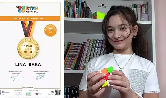 10 yaşındaki Lina, matematikte dünya birincisi oldu