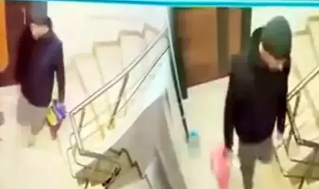 Avcılar'da apartmanda beğendiği ayakkabıları poşetlere koyup kaçtı