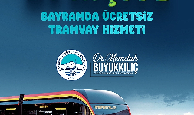 Bayramda tramvaylar 381 bin kişiye ücretsiz hizmet sağladı