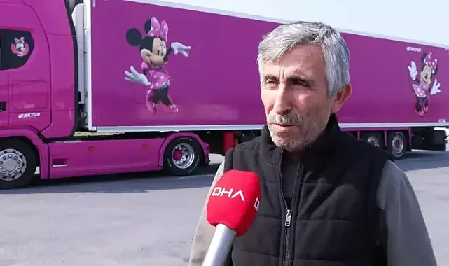  Bir anne 5 yıldır Pembe renkli TIR'ı ile uluslararası taşımacılık yapıyor
