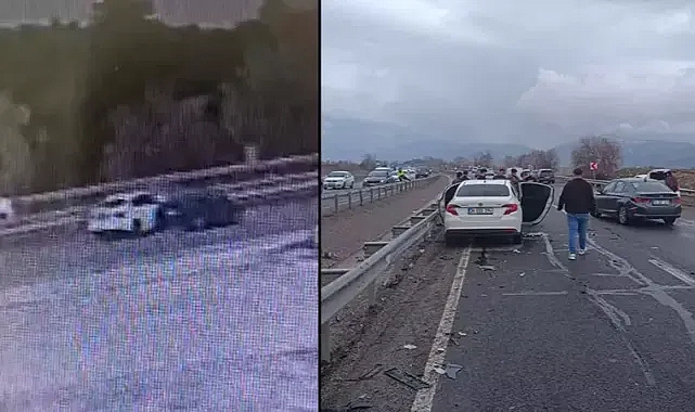 El freni çekilmediği için hareket eden otomobile, başka otomobil çarptı: 1 ölü, 3 yaralı