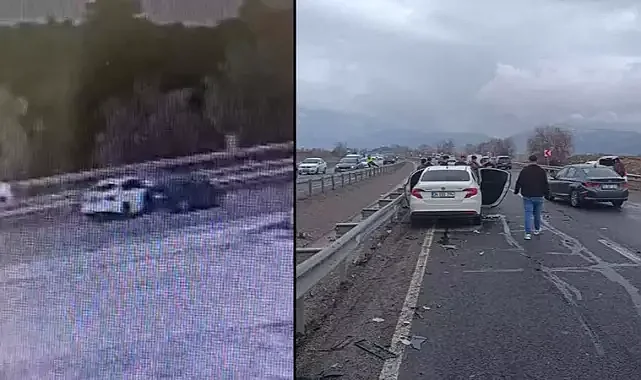 El freni çekilmediği için hareket eden otomobile, başka otomobil çarptı: 1 ölü, 3 yaralı