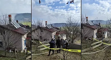 Evde çıkan yangında öldü, eşi yaralandı