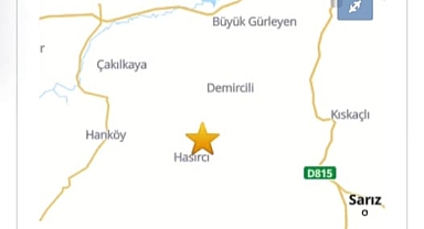 Kayseri’de 3,9 büyüklüğünde deprem