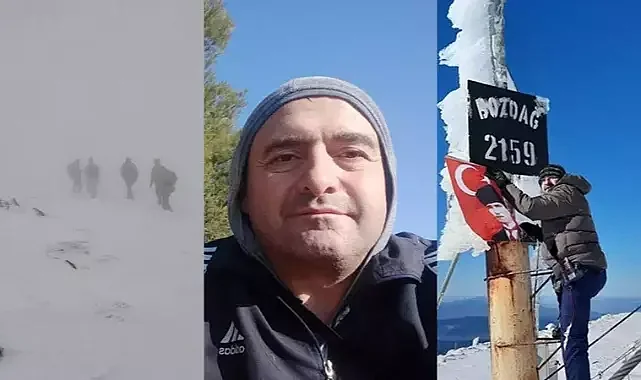 Manisa'da kayıp dağcı için arama çalışması devam ediyor