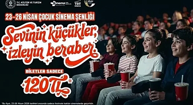 23-26 Nisan tarihleri arasında sinema bilet fiyatları 120 lira olacak