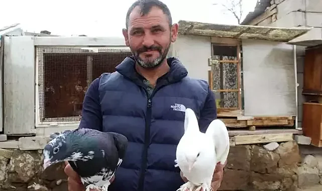 8 yaşında başladığı güvercin tutkusunu 35 yıldır sürdürüyor