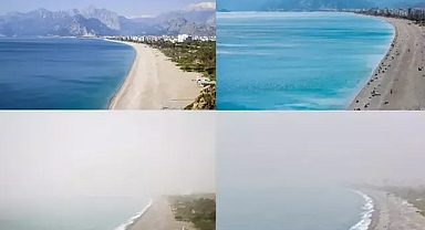 Antalya'ya çöl tozu geldi