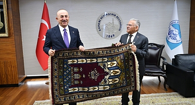 Çavuşoğlu’ndan Başkan Büyükkılıç’a ziyaret