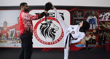 Genç kız, tekvando ile engelleri aştı!