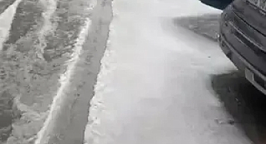 İstanbul'da dolu yağışı etkili oldu 