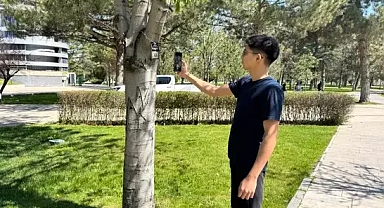 Kayseri'de ağaçlar hakkında bilgilendirici karekod uygulaması